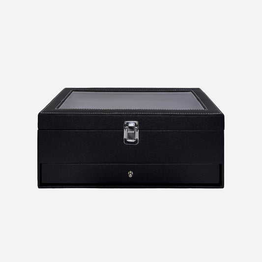 12 SLOT BOX WITH DRAWER