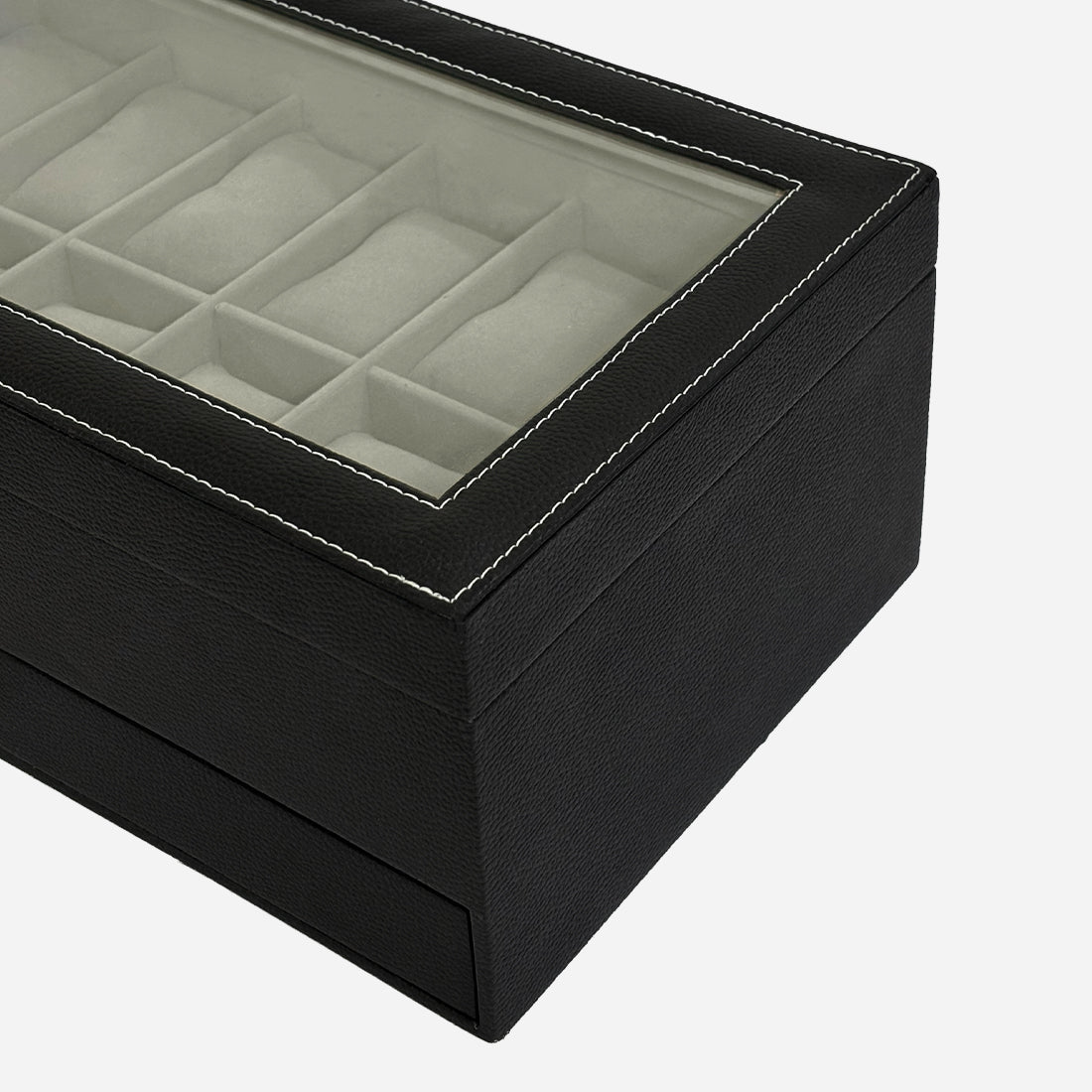 12 SLOT BOX WITH DRAWER